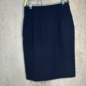 Vintage NWT Umberto Ginocchietti Women's Black Pencil Skirt